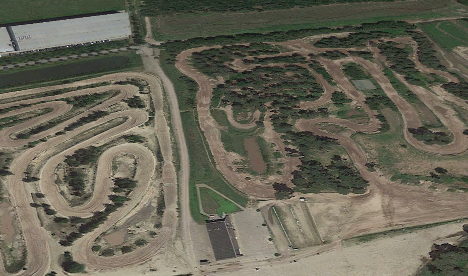 Motocross Track drone shot in the Netherlands