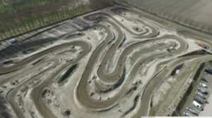 Drone shot of Motocross Track in the Netherlands